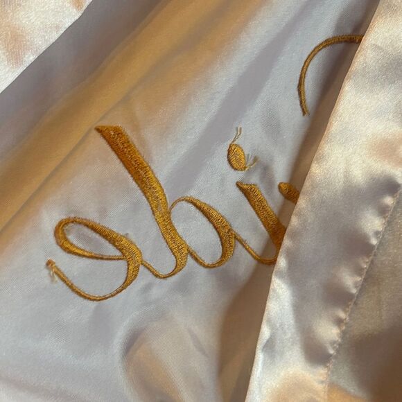 White Satin Bride Robe - Picture 10 of 10